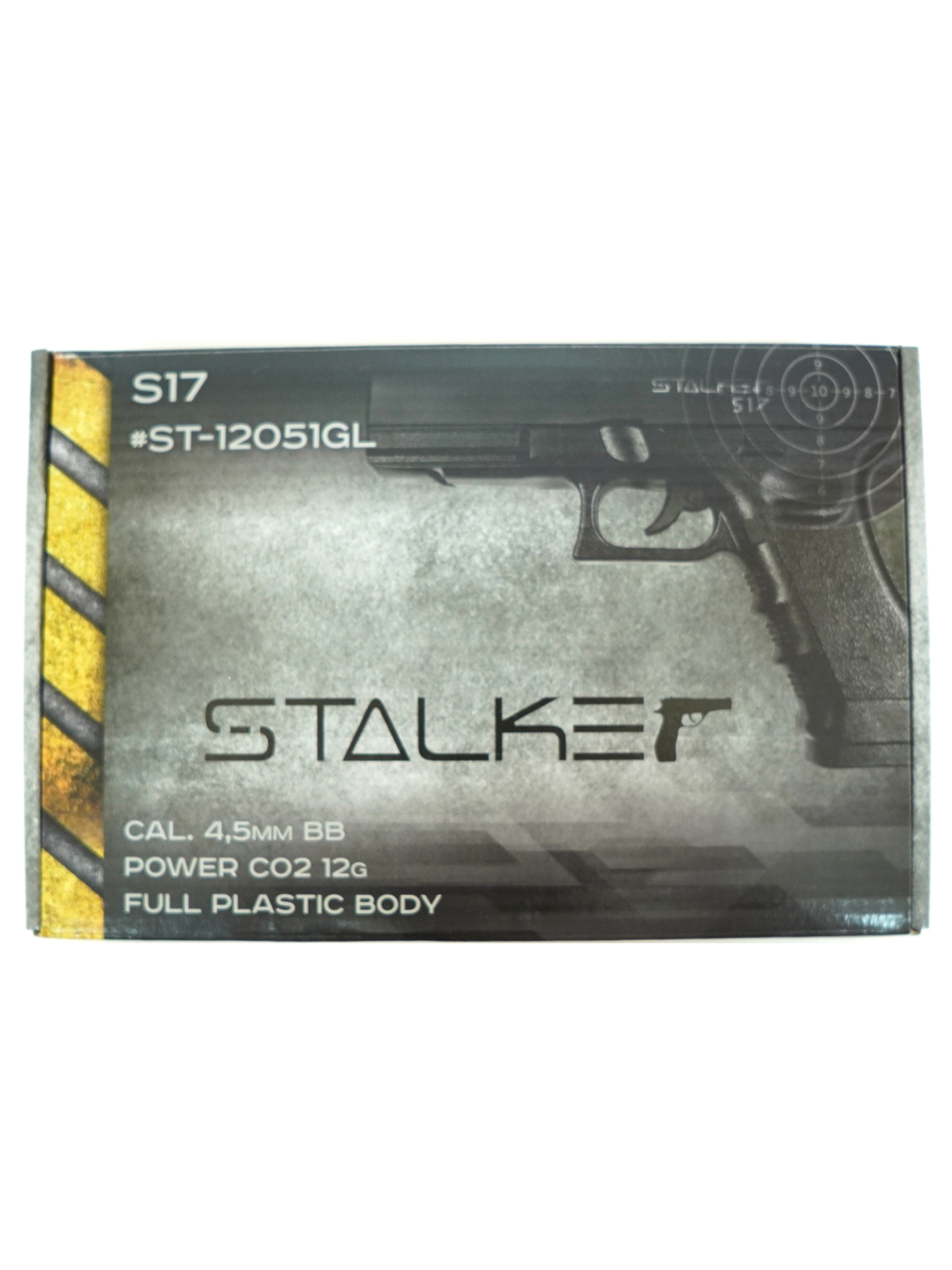 Пистолет пневматический S17 (Glock17), к.4,5мм (пласт.)