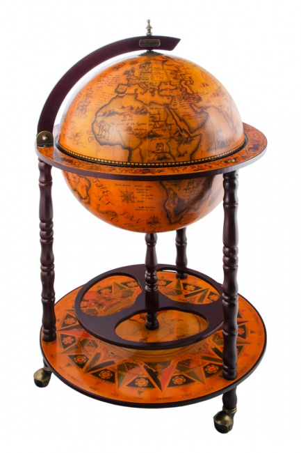 Глобус-бар напольный сфера 45см, 69*61*96