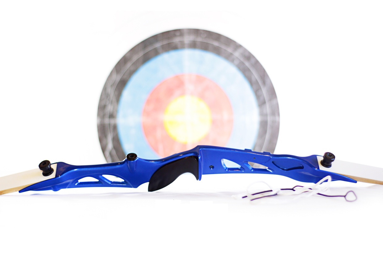 Лук рекурсивный  (Олимпик) 68" 34# (голубая рукоять)