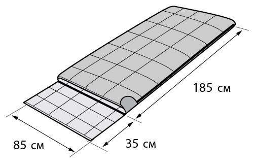 Спальный мешок Mark 23SB (одеяло-пончо), (185+35)*85,  flecktarn